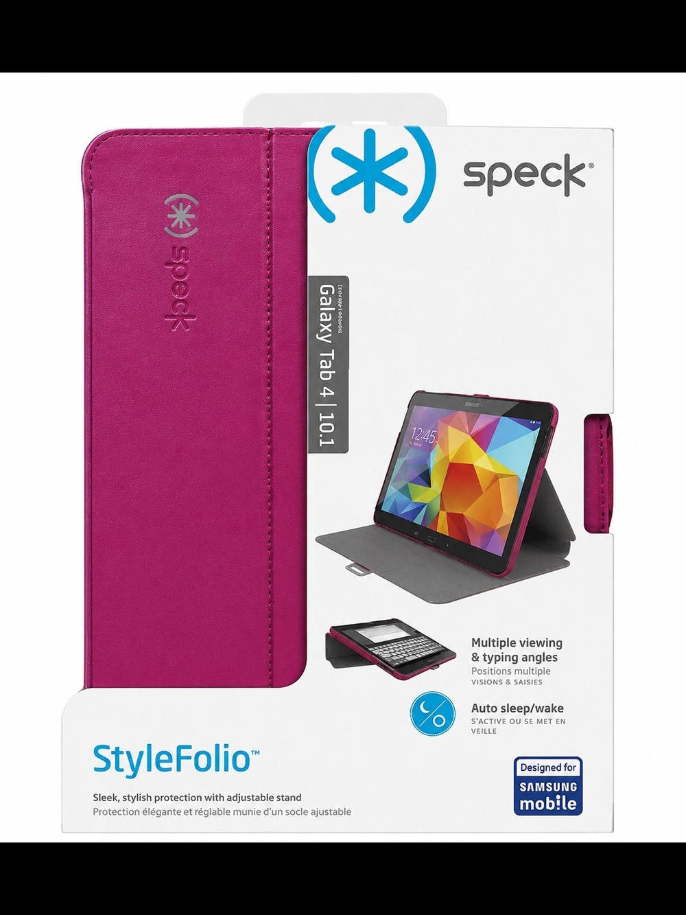 speck StyleFolio Galaxy Tab 4 Case in Magenta Pink